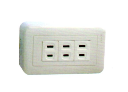 BOX-1503 明BOX連蓋三插座