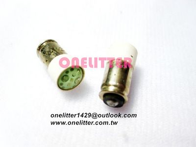LED燈泡  24V 綠色 底座小 BA6S-B24G
