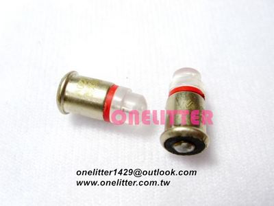 LED燈泡 紅色12V底座大 BA6S-A 12VR