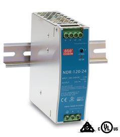 NDR-120-12/24/48 軌道式電源供應器 120W 金屬殼,經濟款